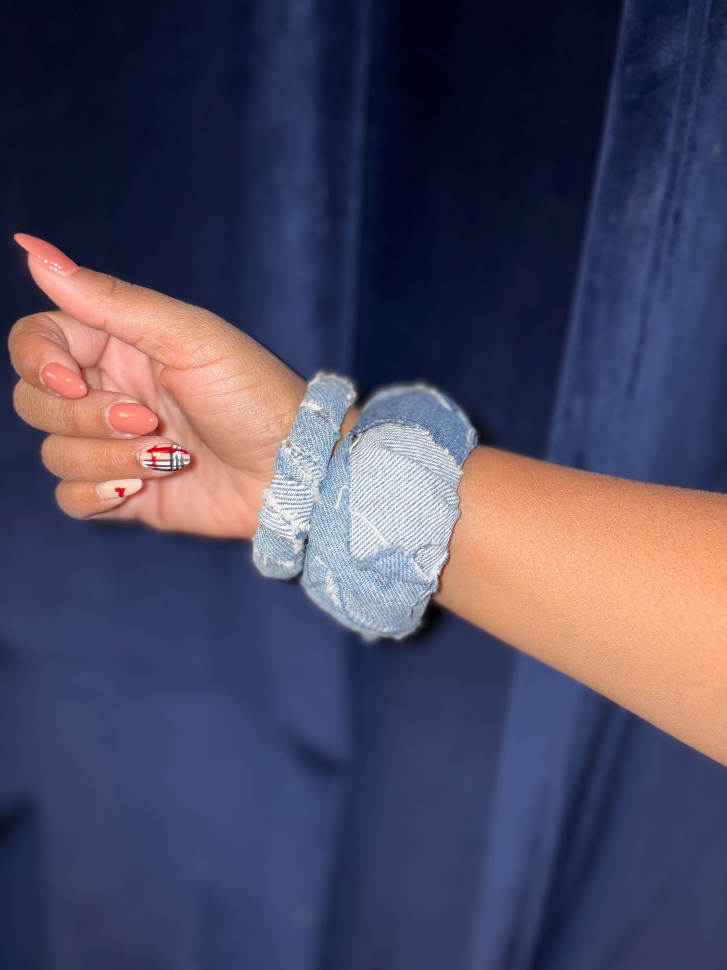 Denim Bangle Set