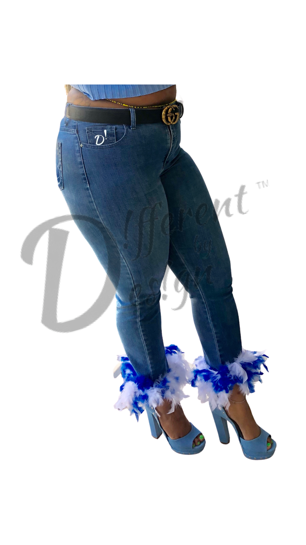 Not Prada Feather Jeans 🪶